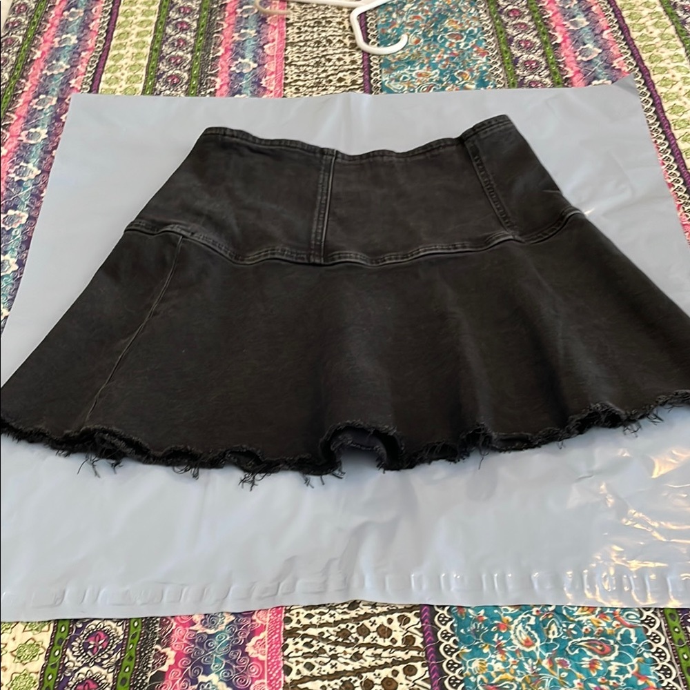We The Free Black Mini Skirt